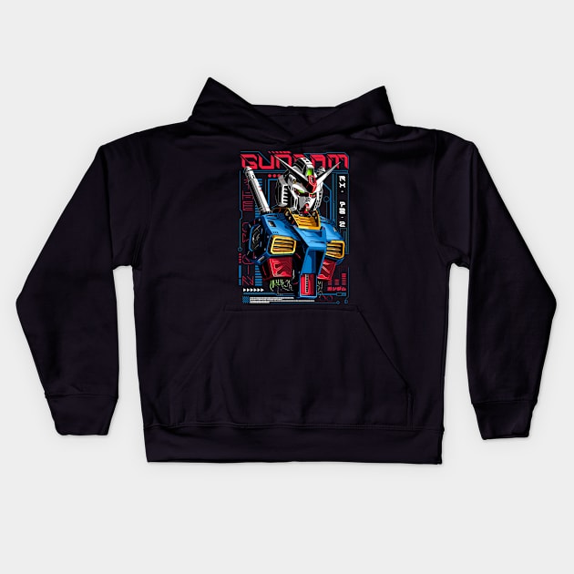 The GunDAM Kids Hoodie by Atrians